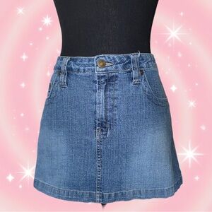 No Boundaries Blue Denim Skirt